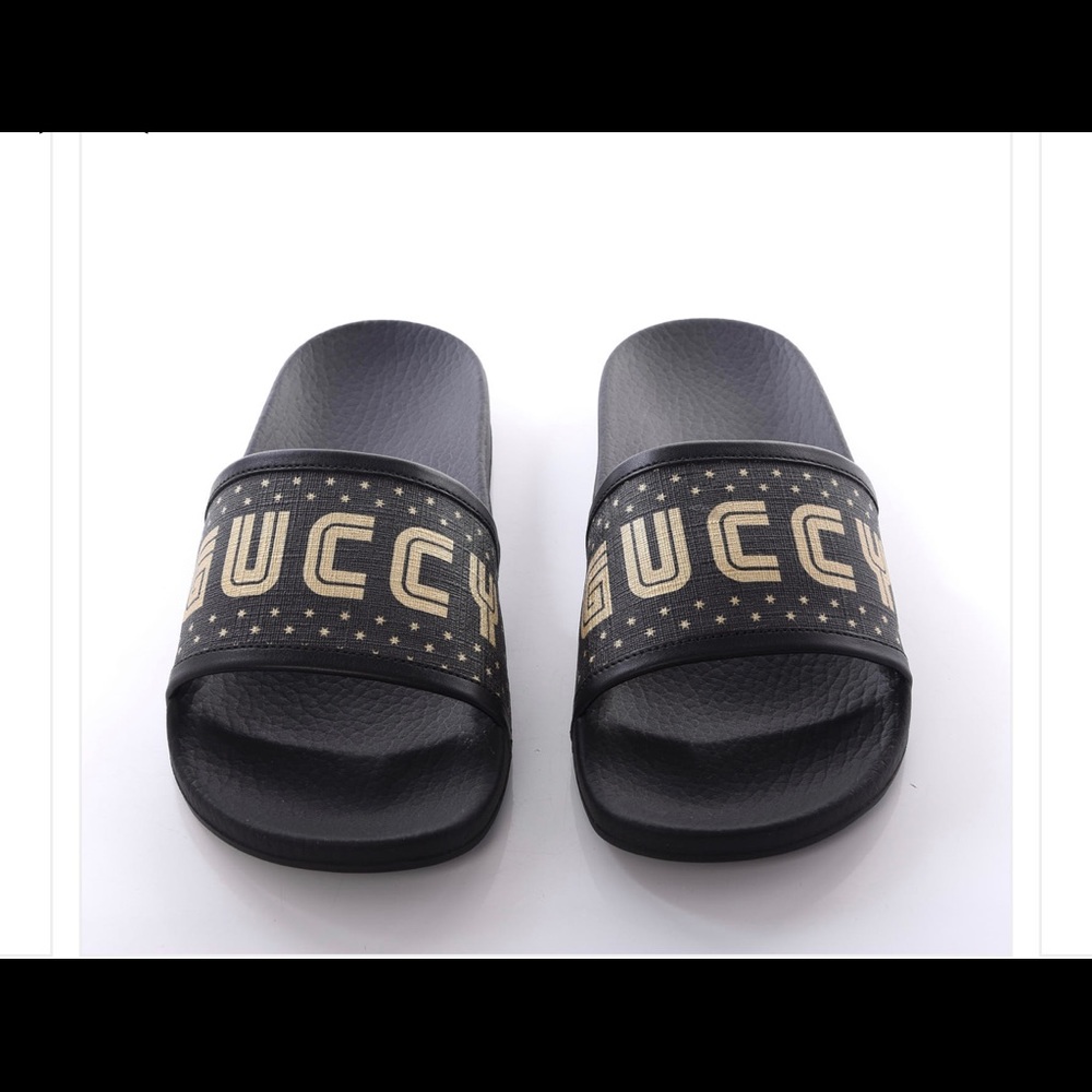 Authentic Gucci Men slides size 6/women size 8
